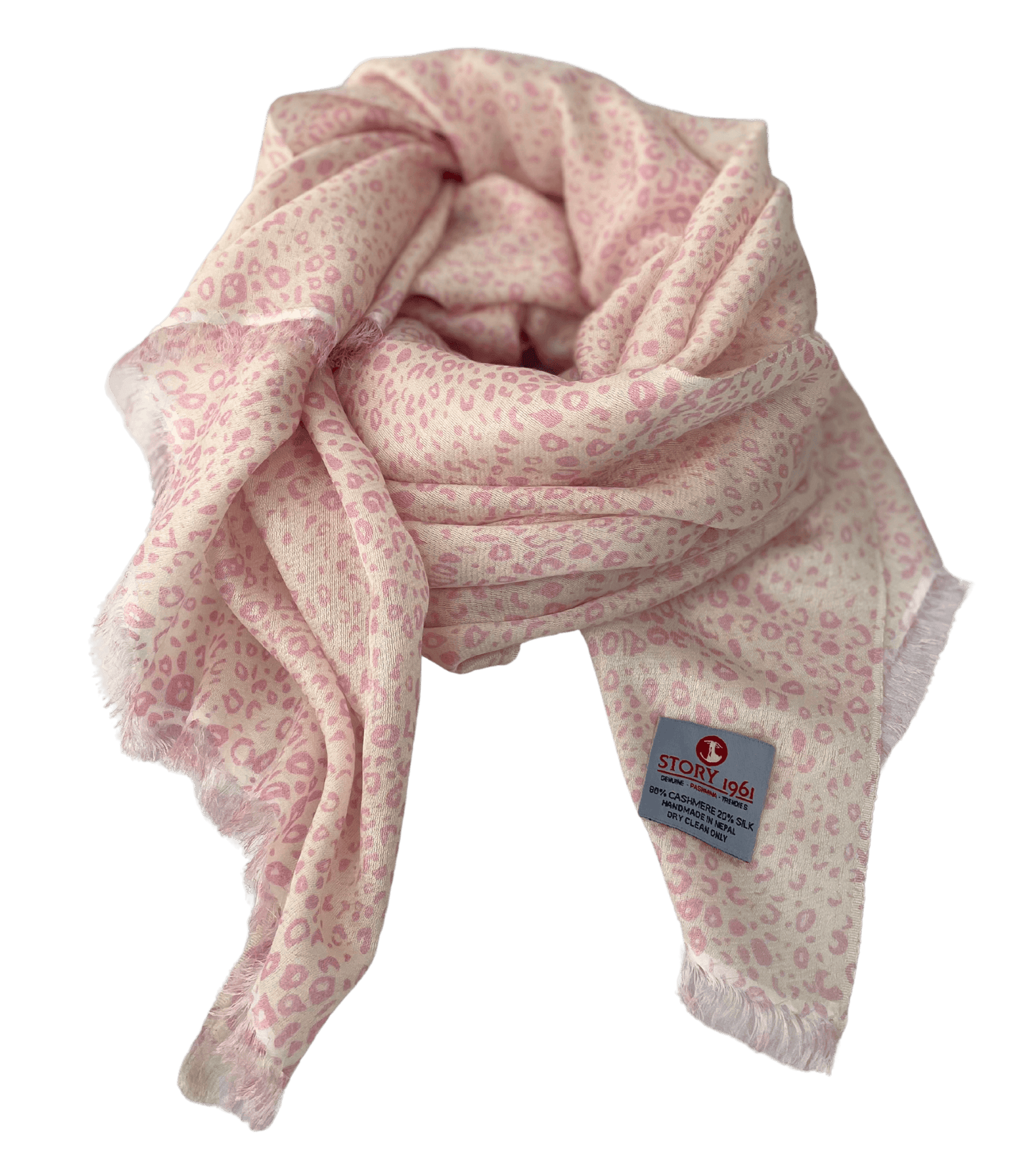 Waterpashmina Scarf Leo Rose meets White