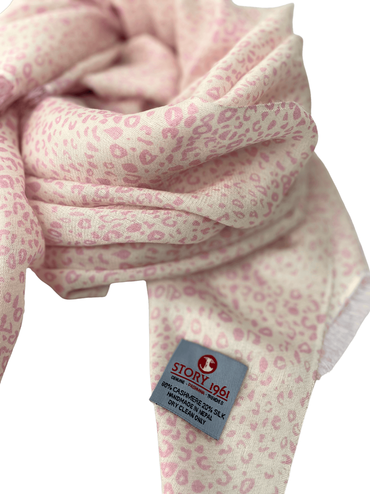 Waterpashmina Scarf Leo Rose meets White