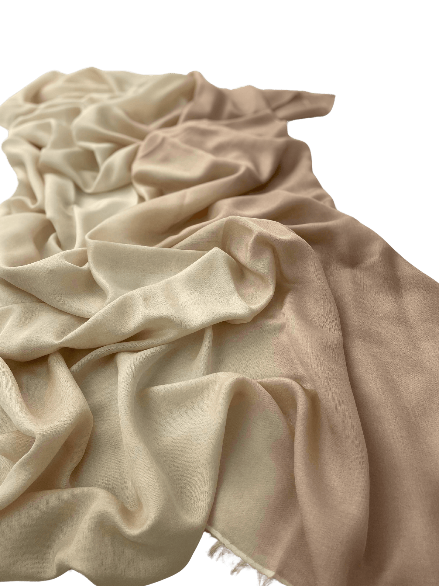 Waterpashmina Scarf Light Peach meets Cream