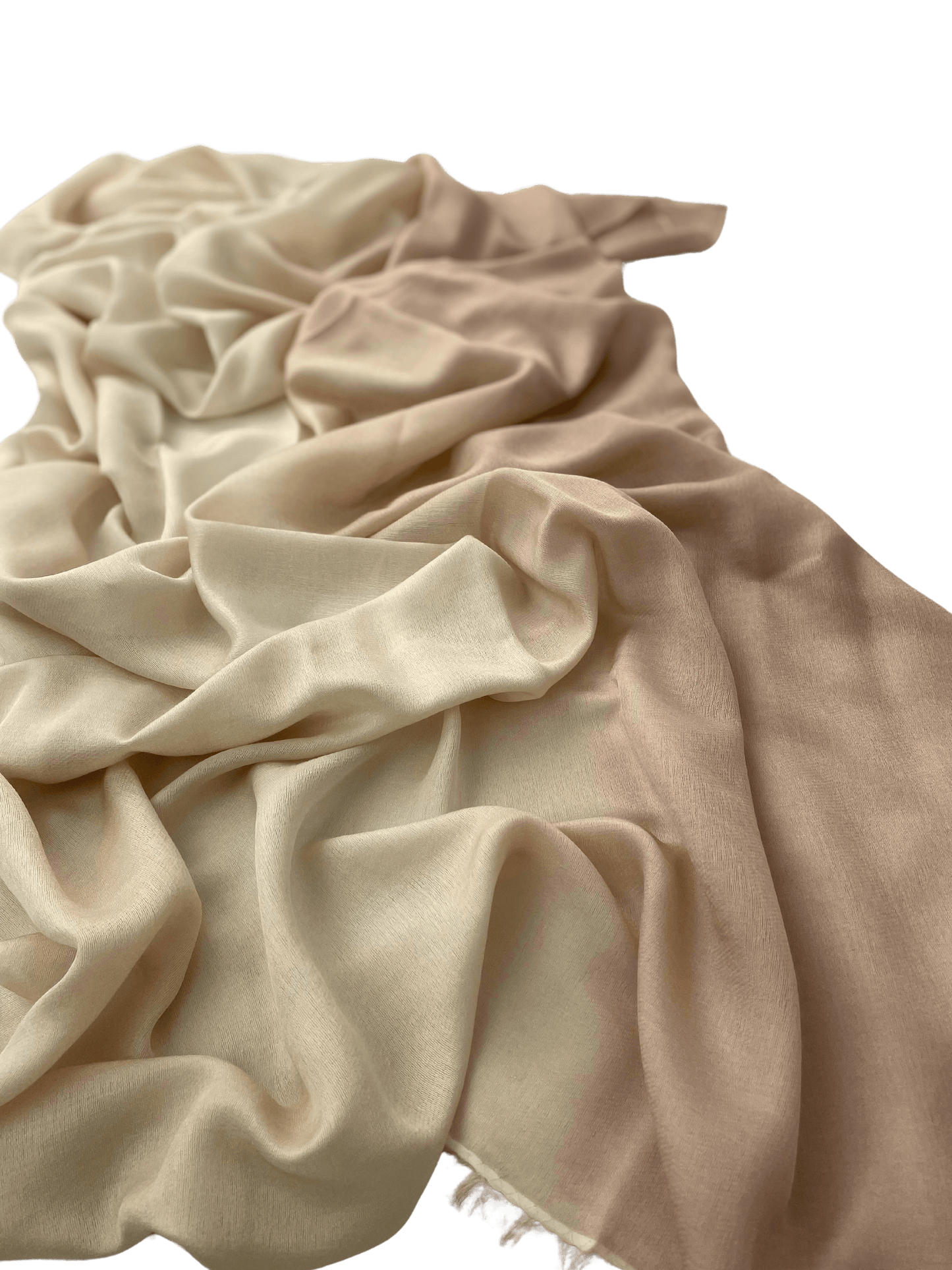 Waterpashmina Scarf Light Peach meets Cream My Store