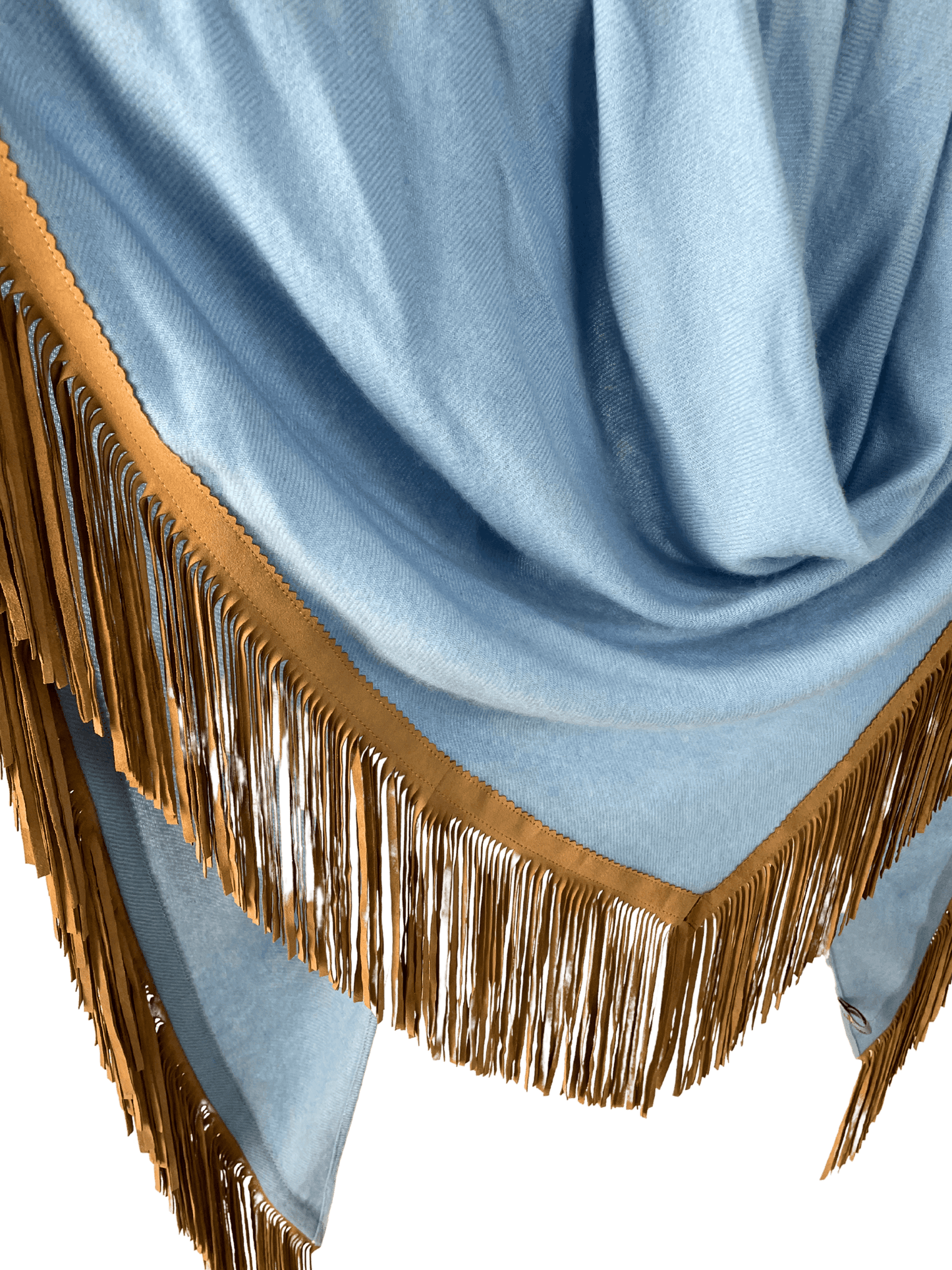 Open Poncho Baby Blue