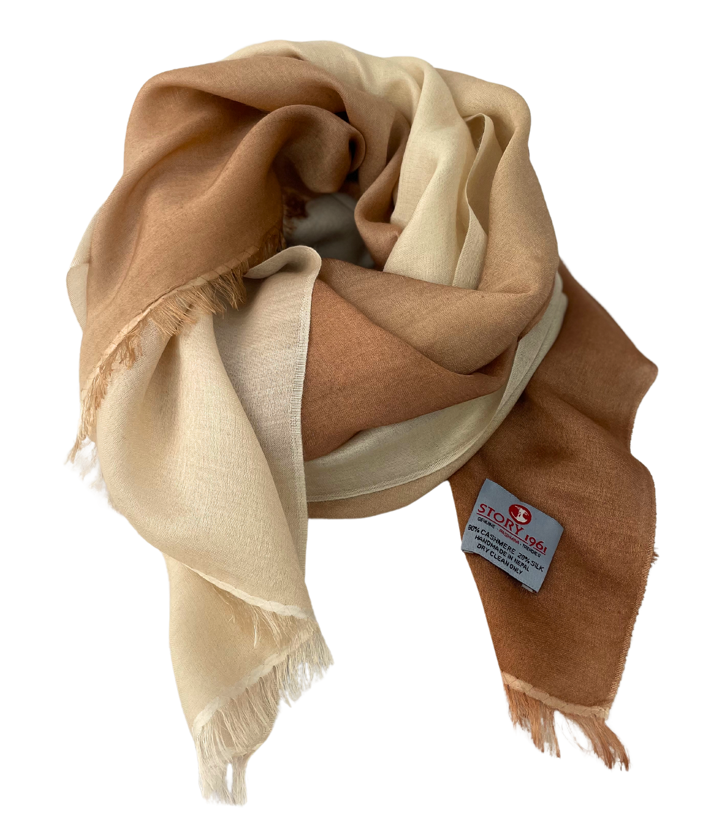 Waterpashmina Scarf Sandstone meets Cream