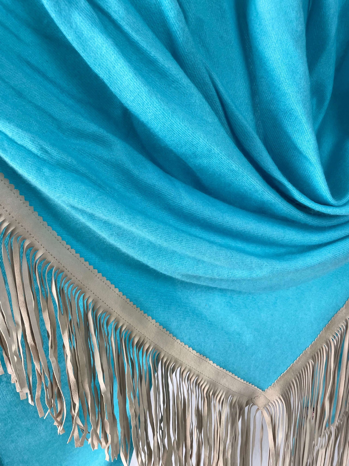 Open Poncho Turquoise
