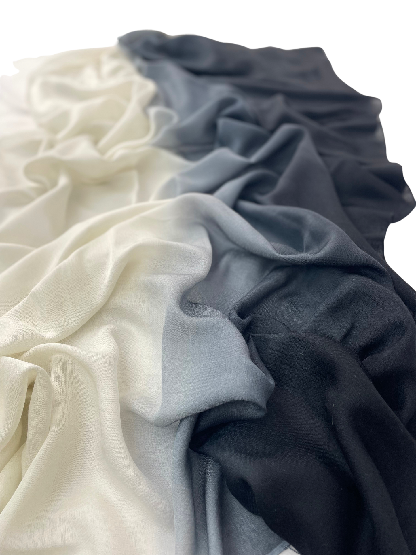 Waterpashmina Scarf Black meets White