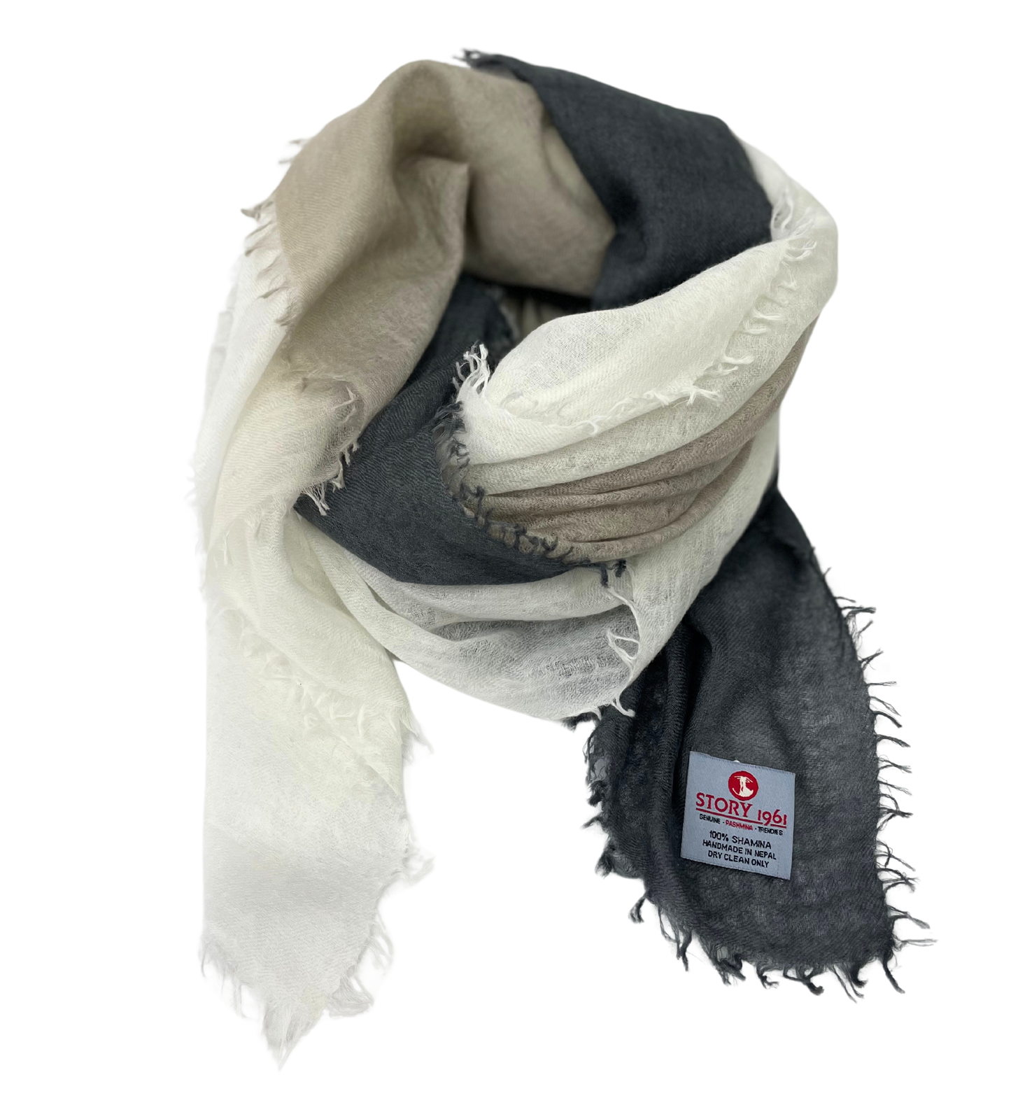 Shamina Grey / Nude / White