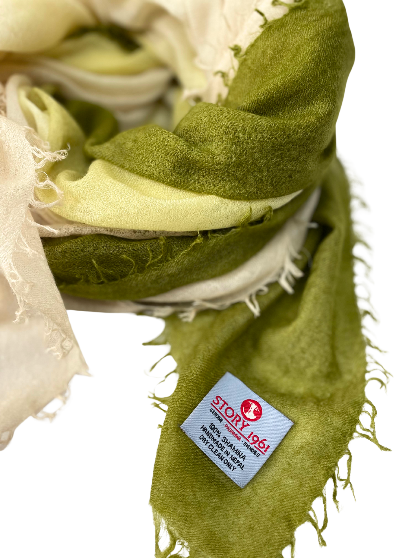 Shamina Eucalyptus Green / Light Yellow / Cream