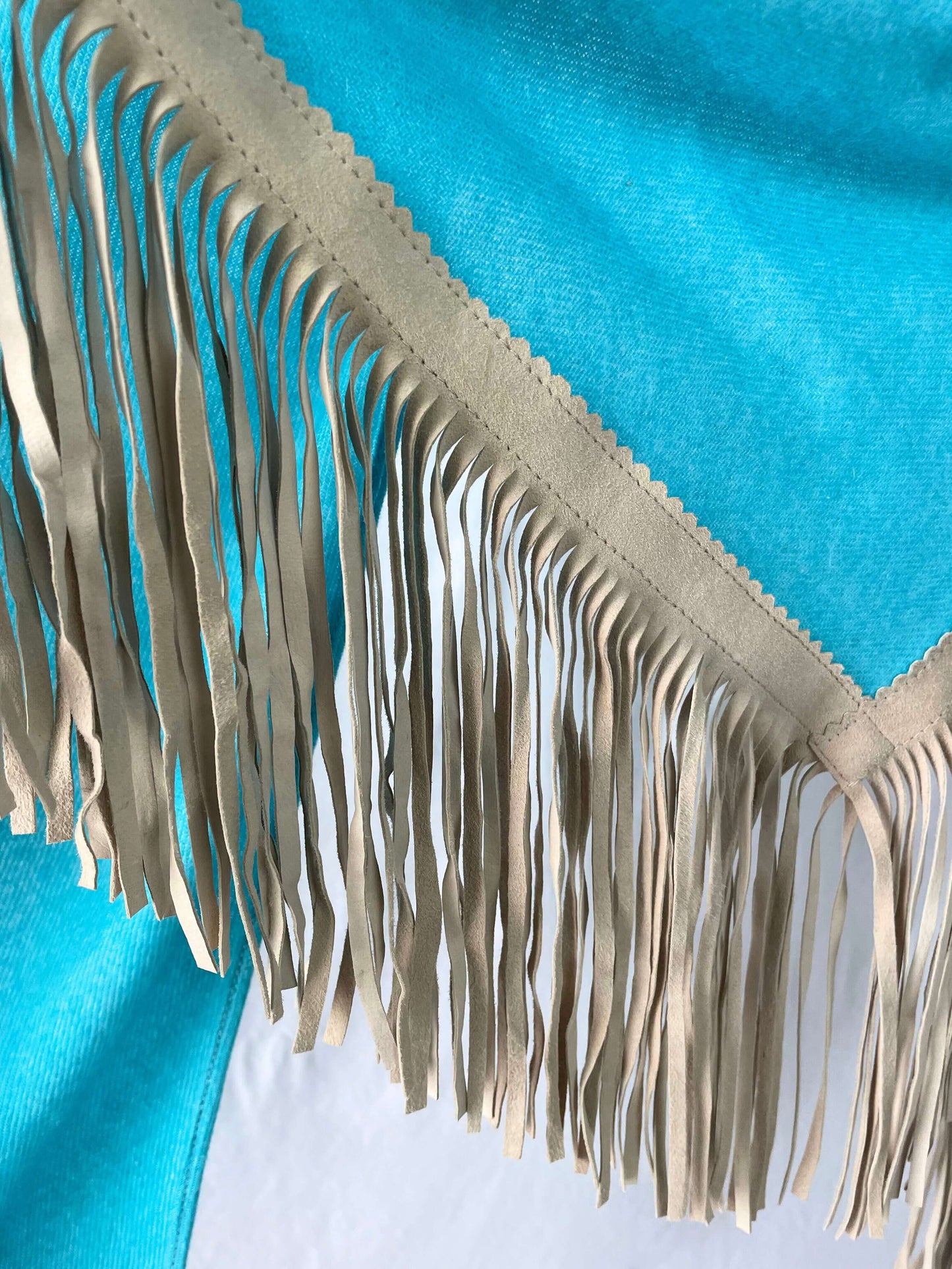 Open Poncho Turquoise