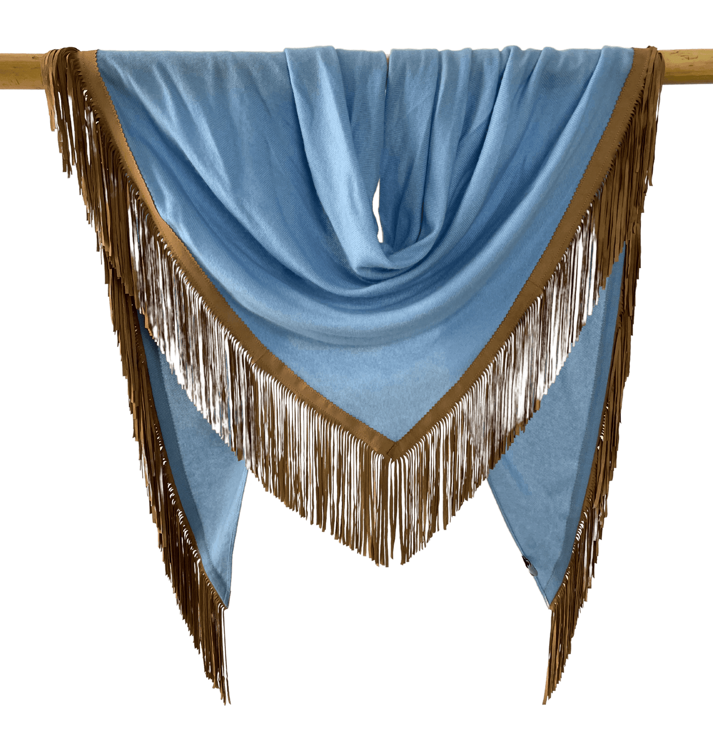 Open Poncho Baby Blue