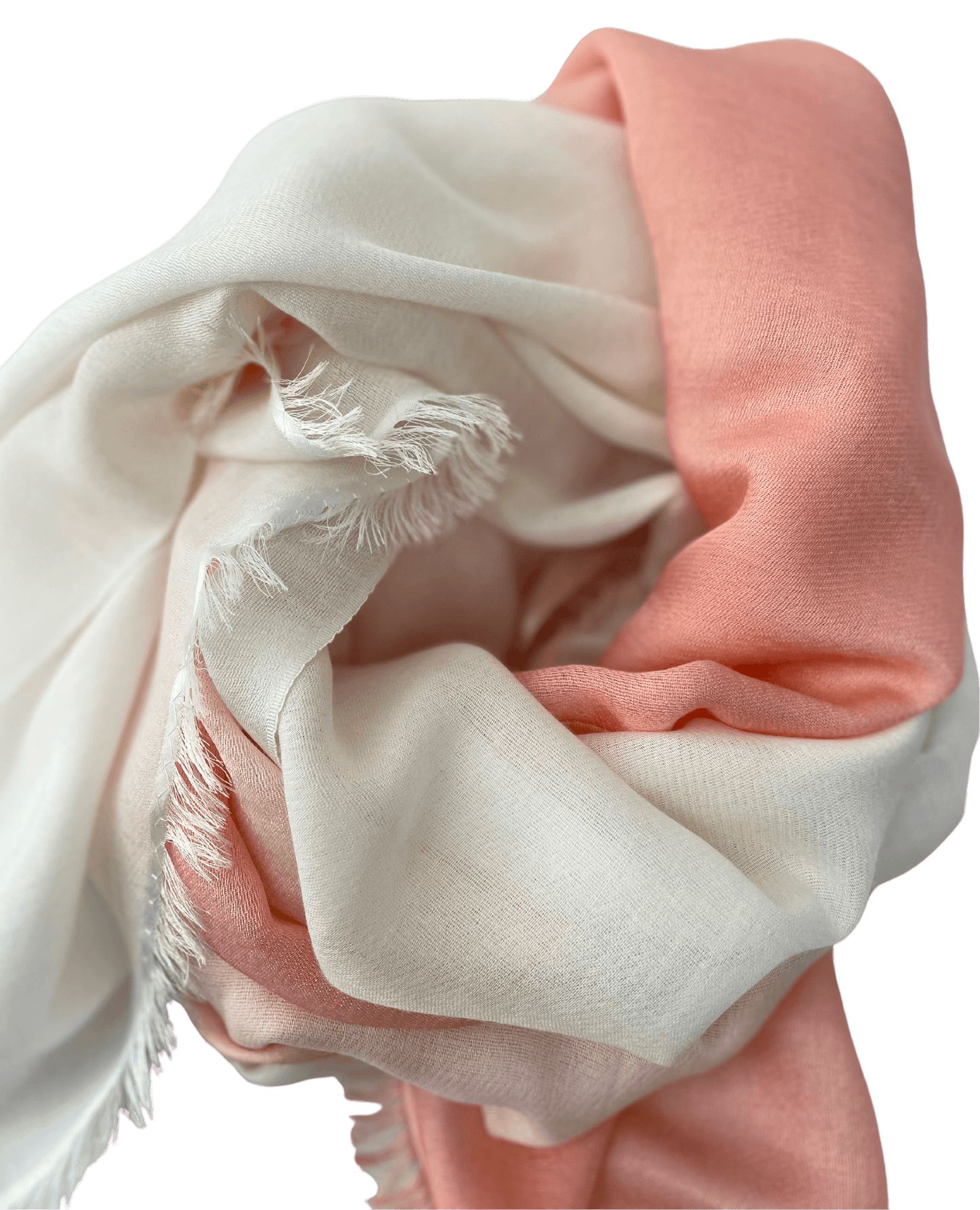 Waterpashmina Scarf Light Peach meets White