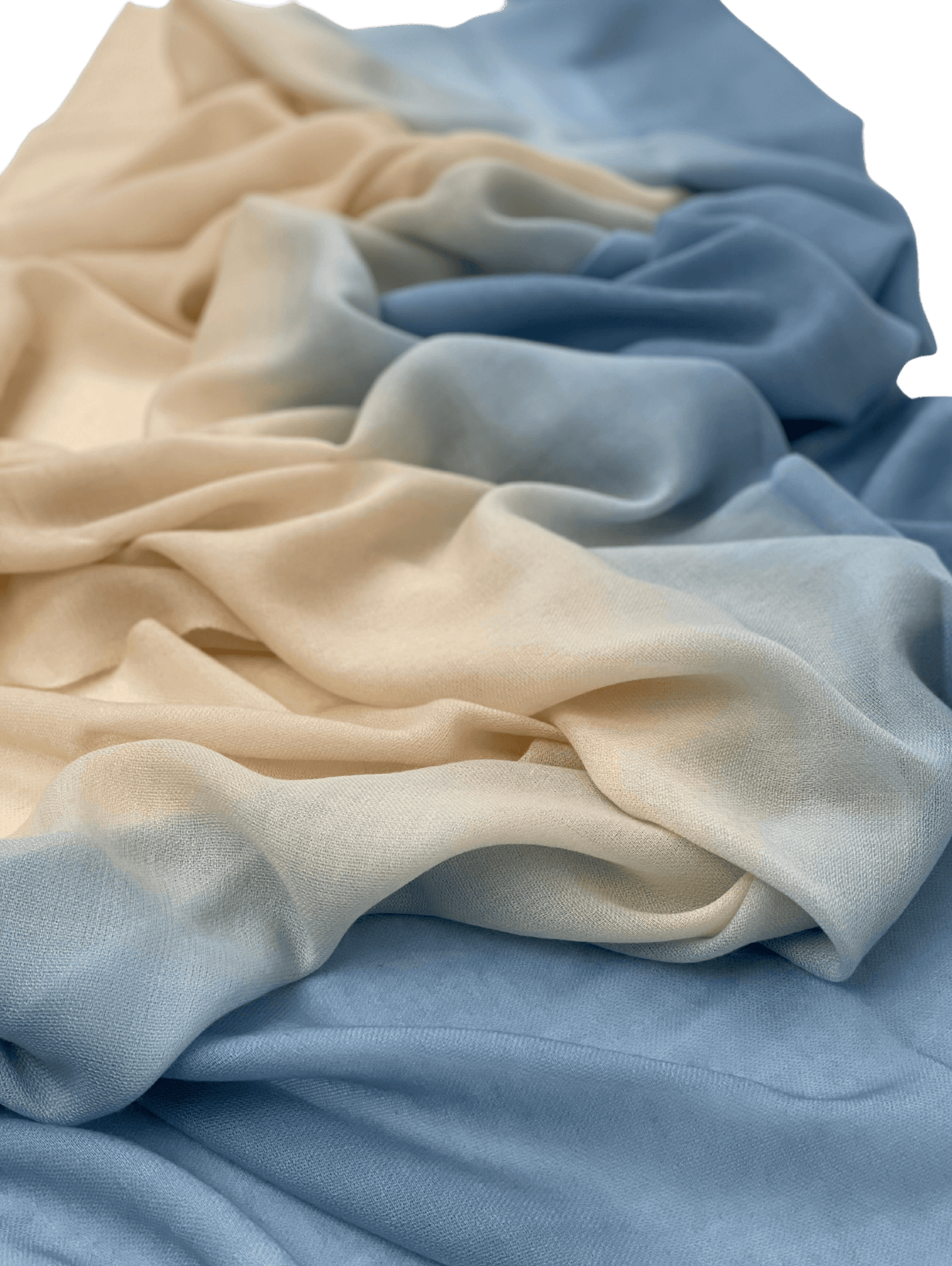 Shamina Scarf Light Blue meets Cream