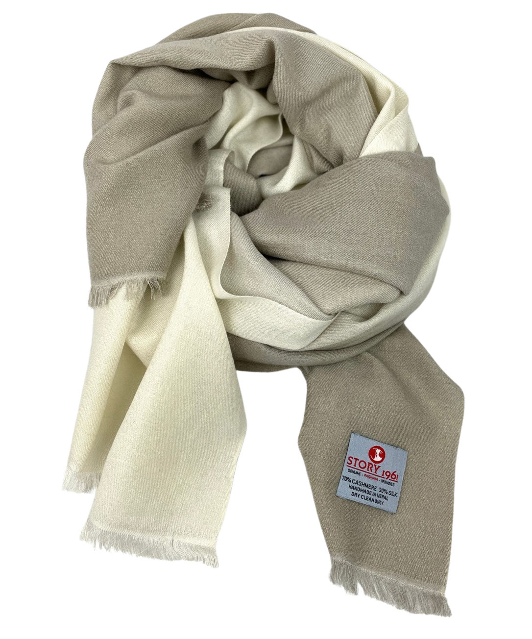 Genuine Scarf Light Grey meets White