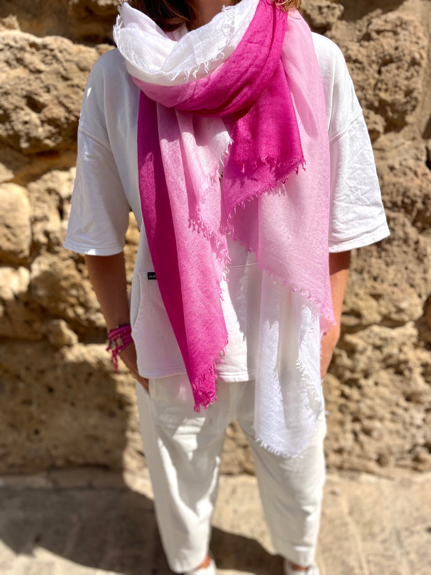 Shamina Pink / Baby Rose / White