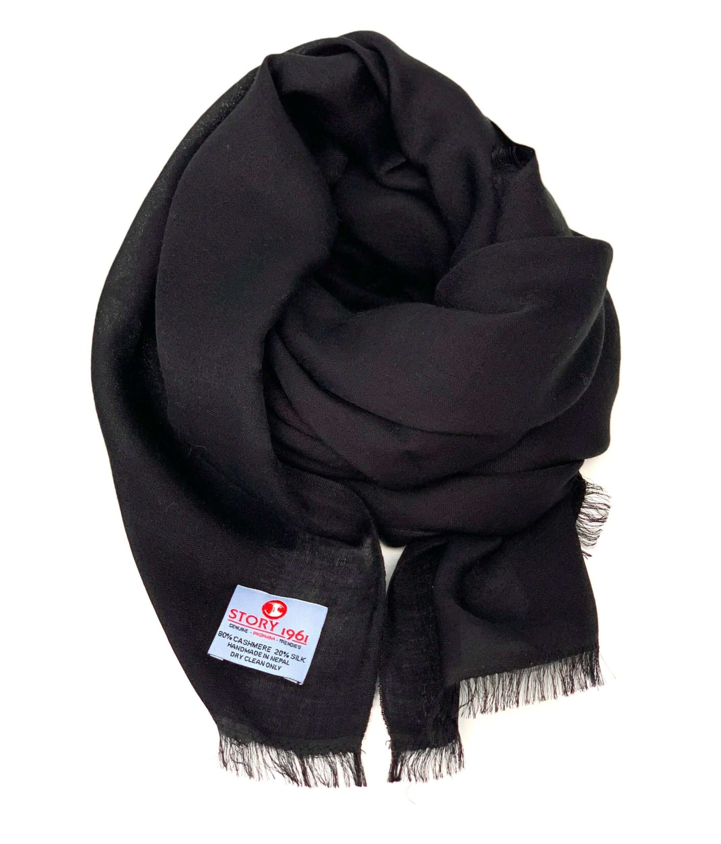 Waterpashmina Scarf Black My Store