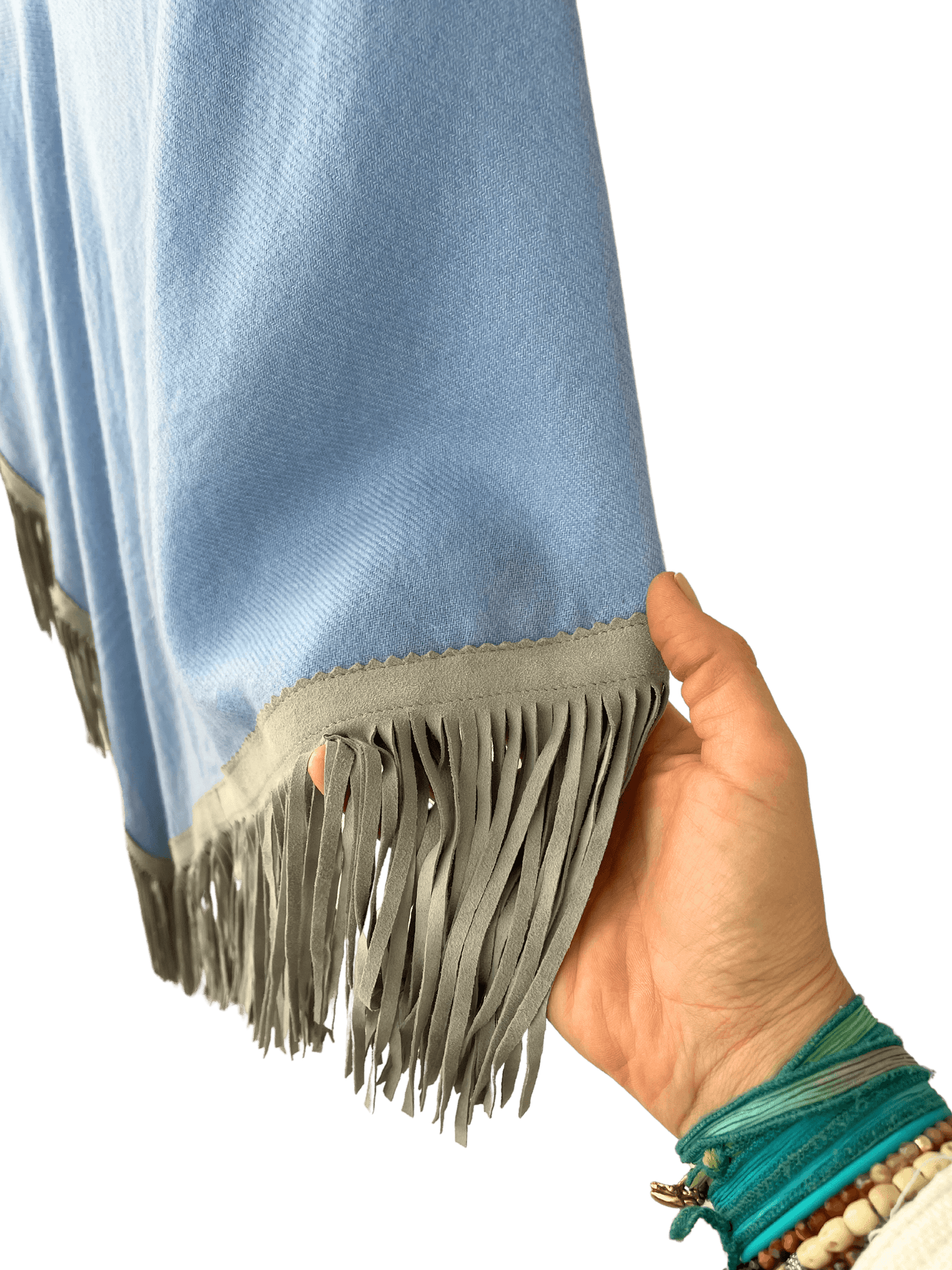 Classic Poncho Baby Blue