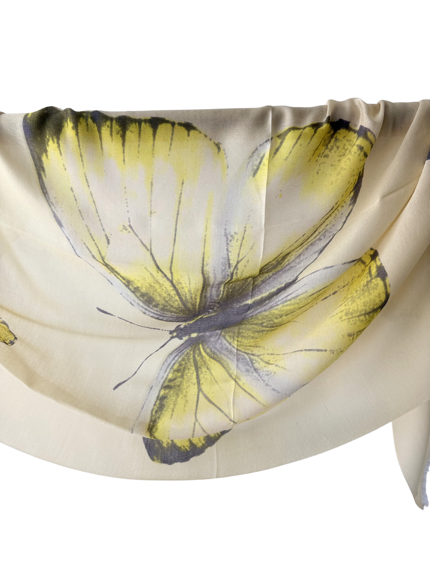 Waterpashmina Scarf Butterfly Yellow