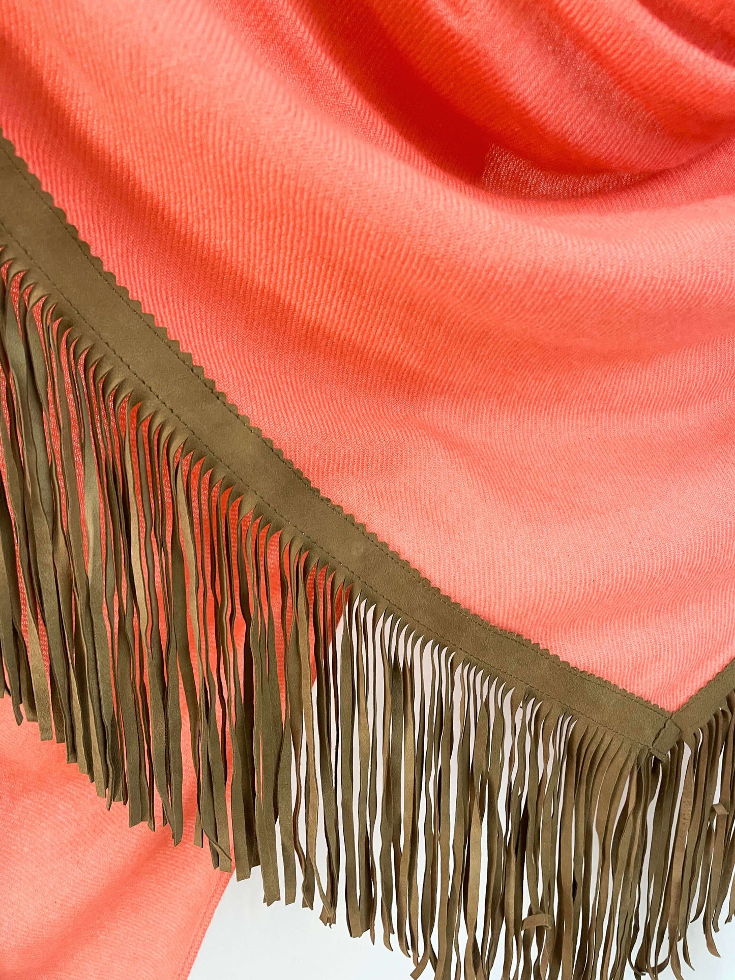 Open Poncho Salmon