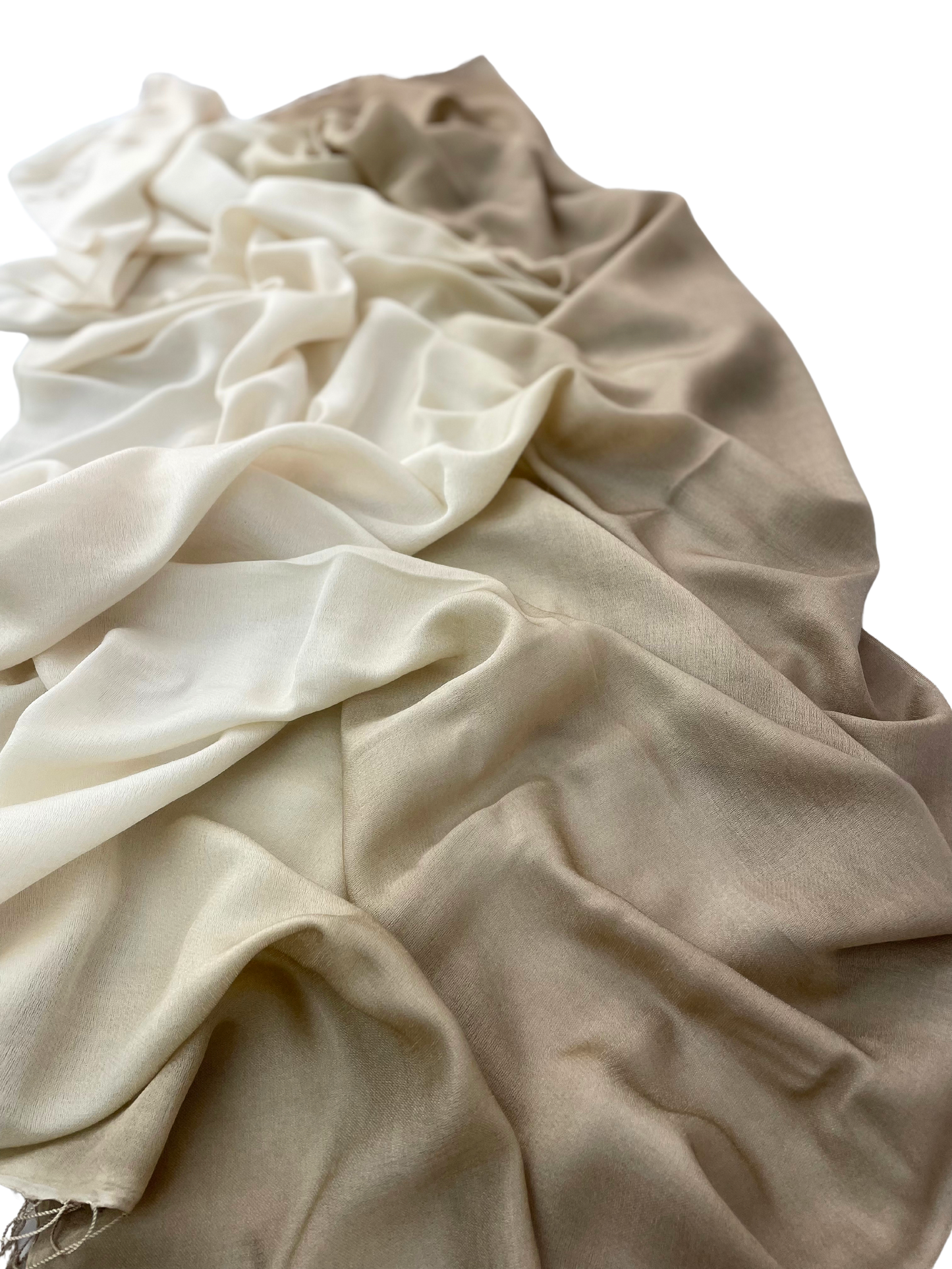 Waterpashmina Scarf Light Taupe meets Cream