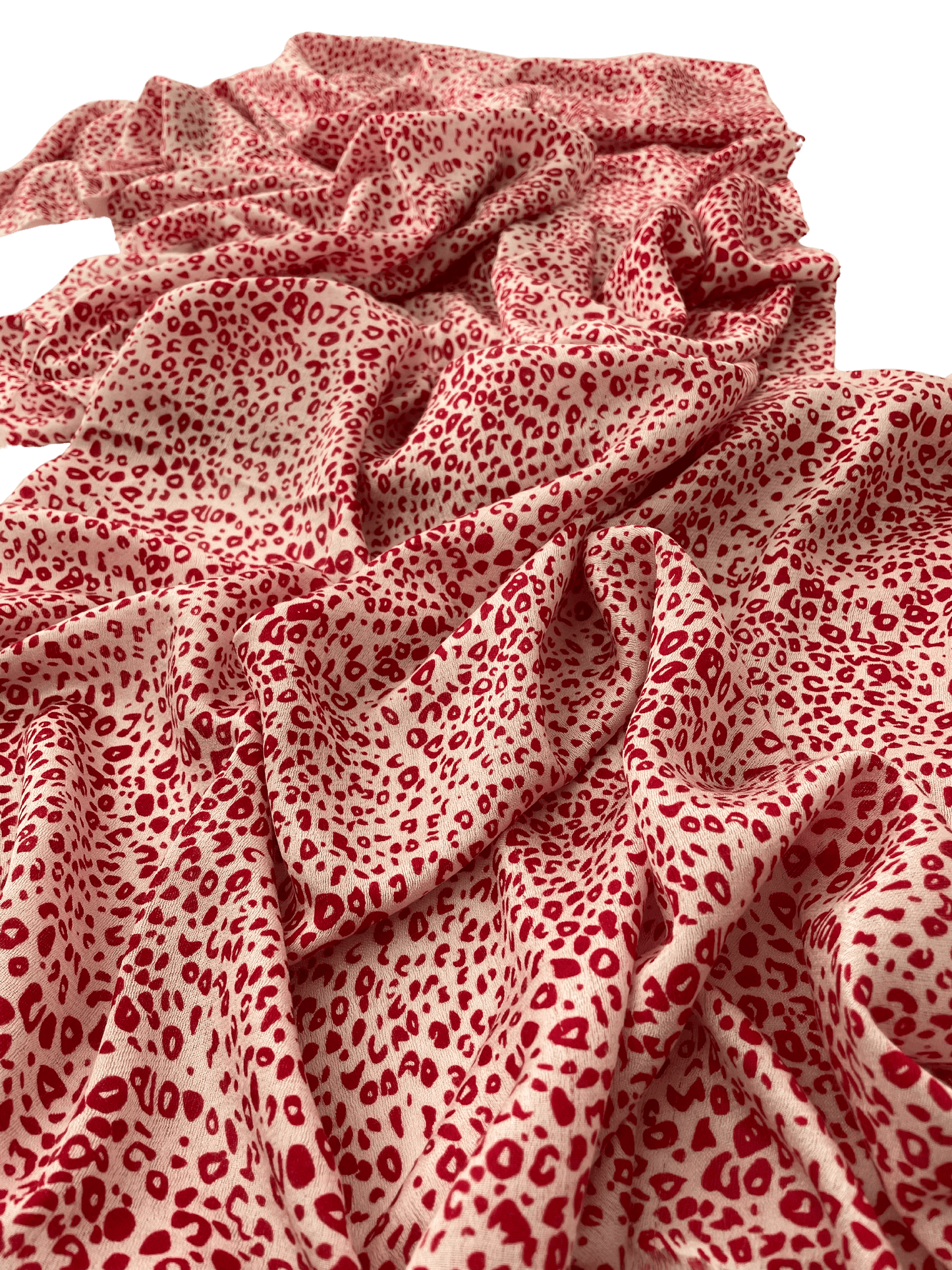 Waterpashmina Scarf Leo Cream meets Red