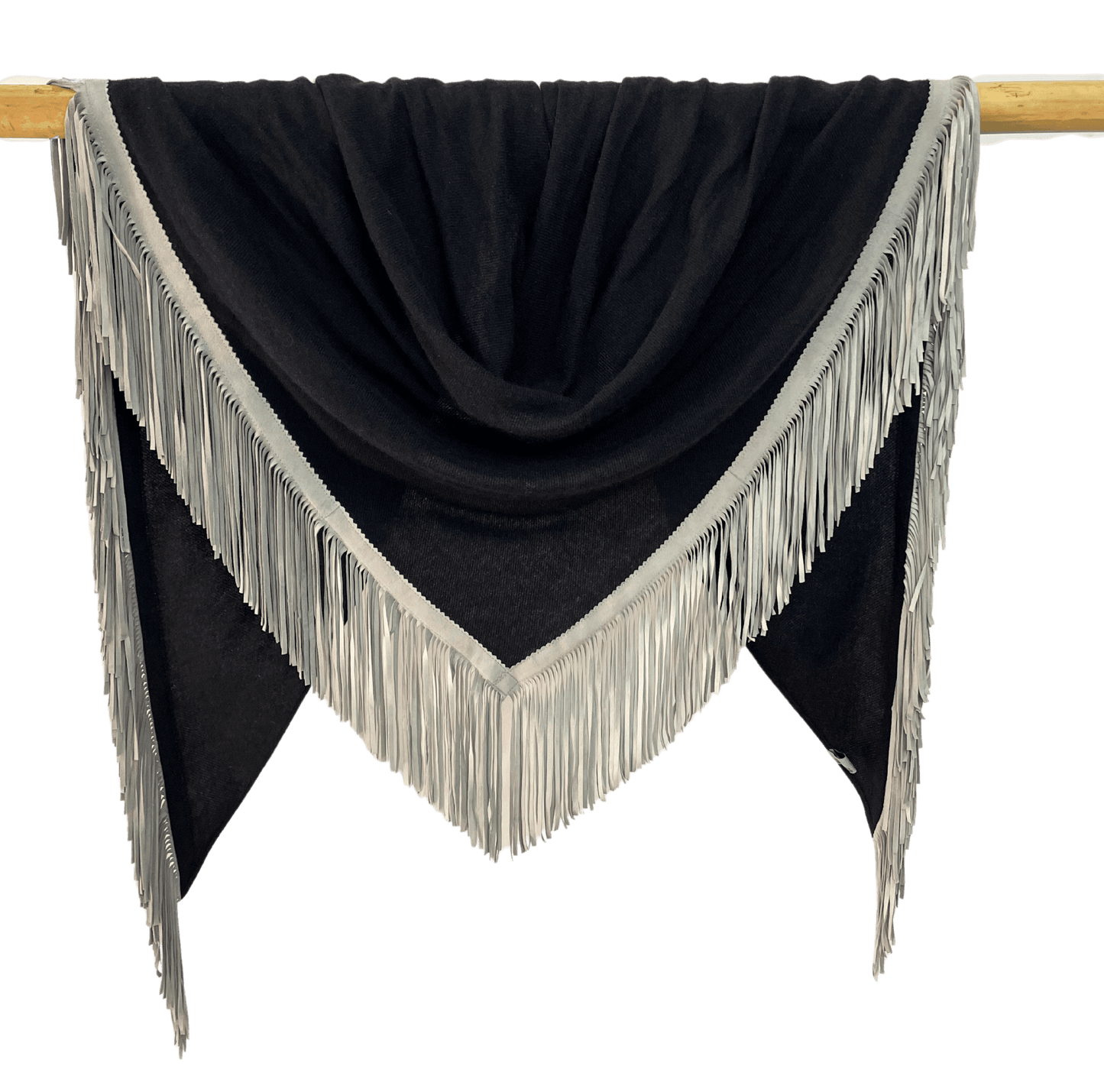 Open Poncho Black
