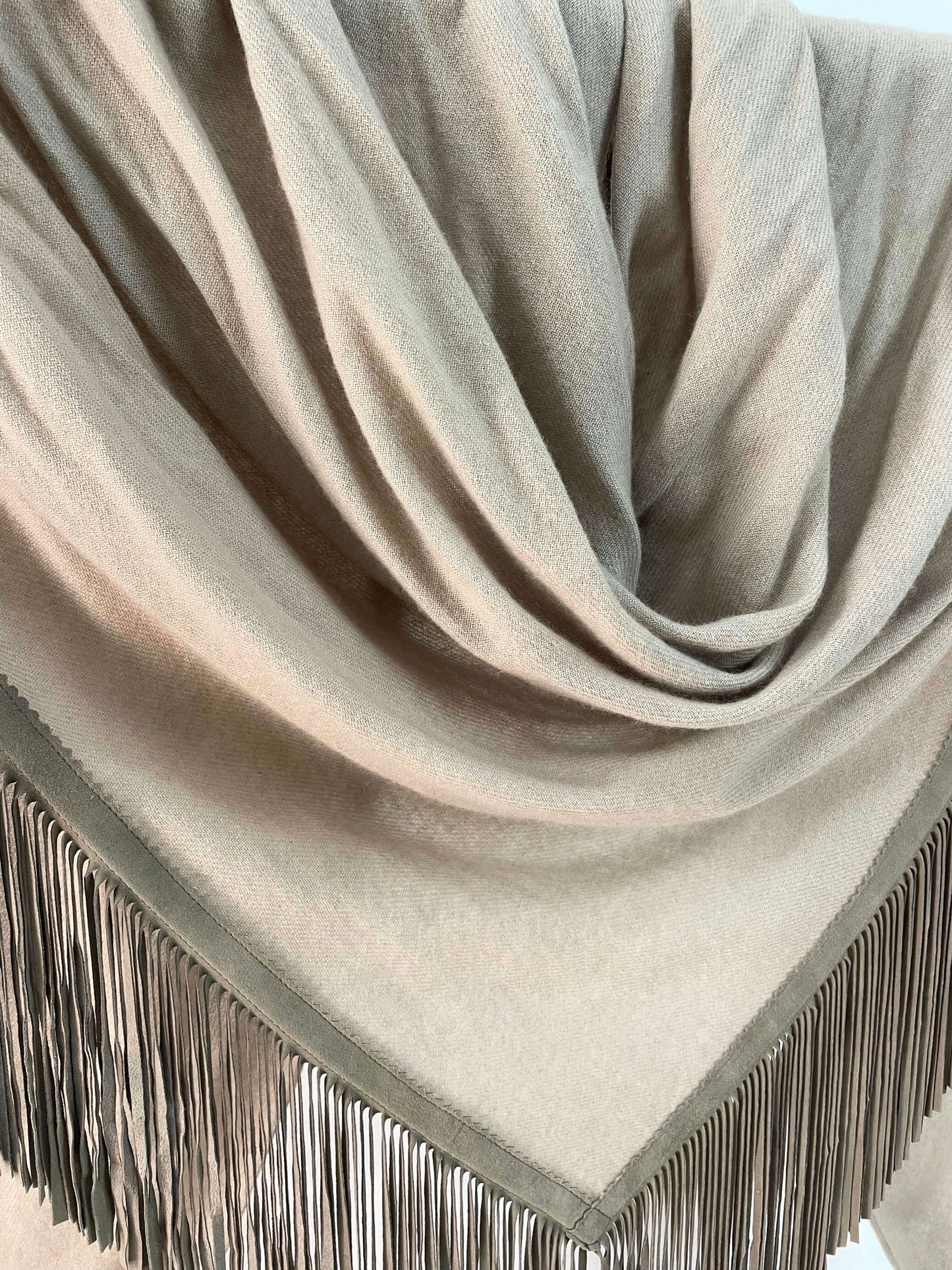Open Poncho Taupe