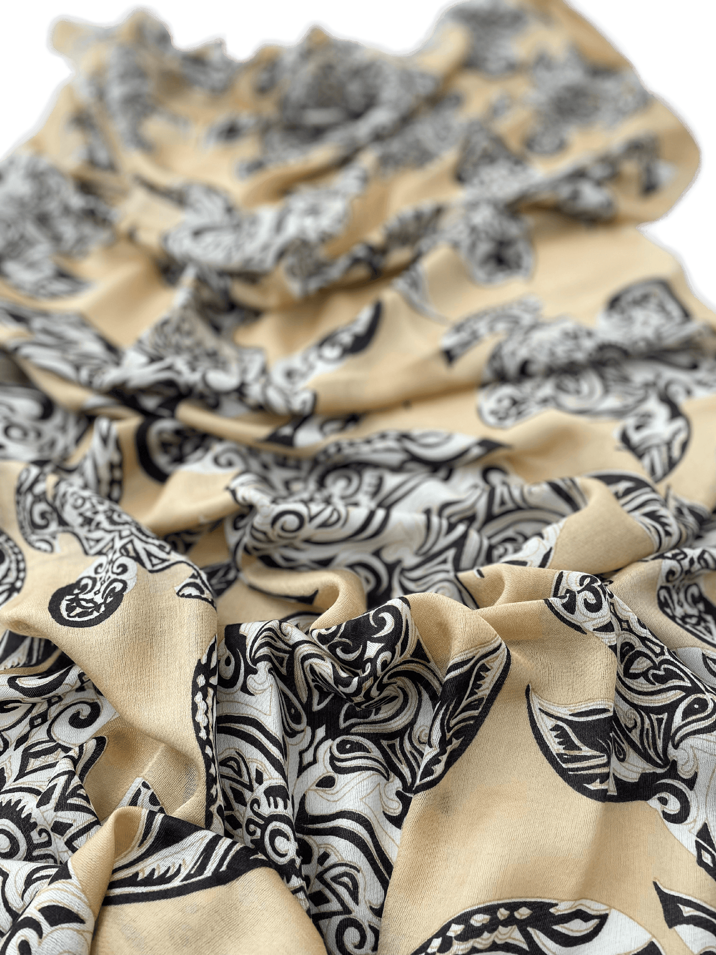 Waterpashmina Scarf Turtle Camel meets Choco