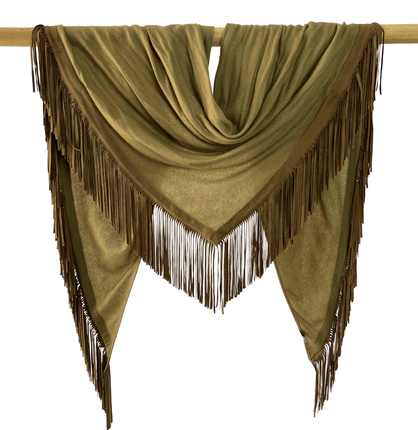 Open Poncho Military Green