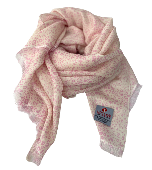 Waterpashmina Scarf Leo Rose meets White