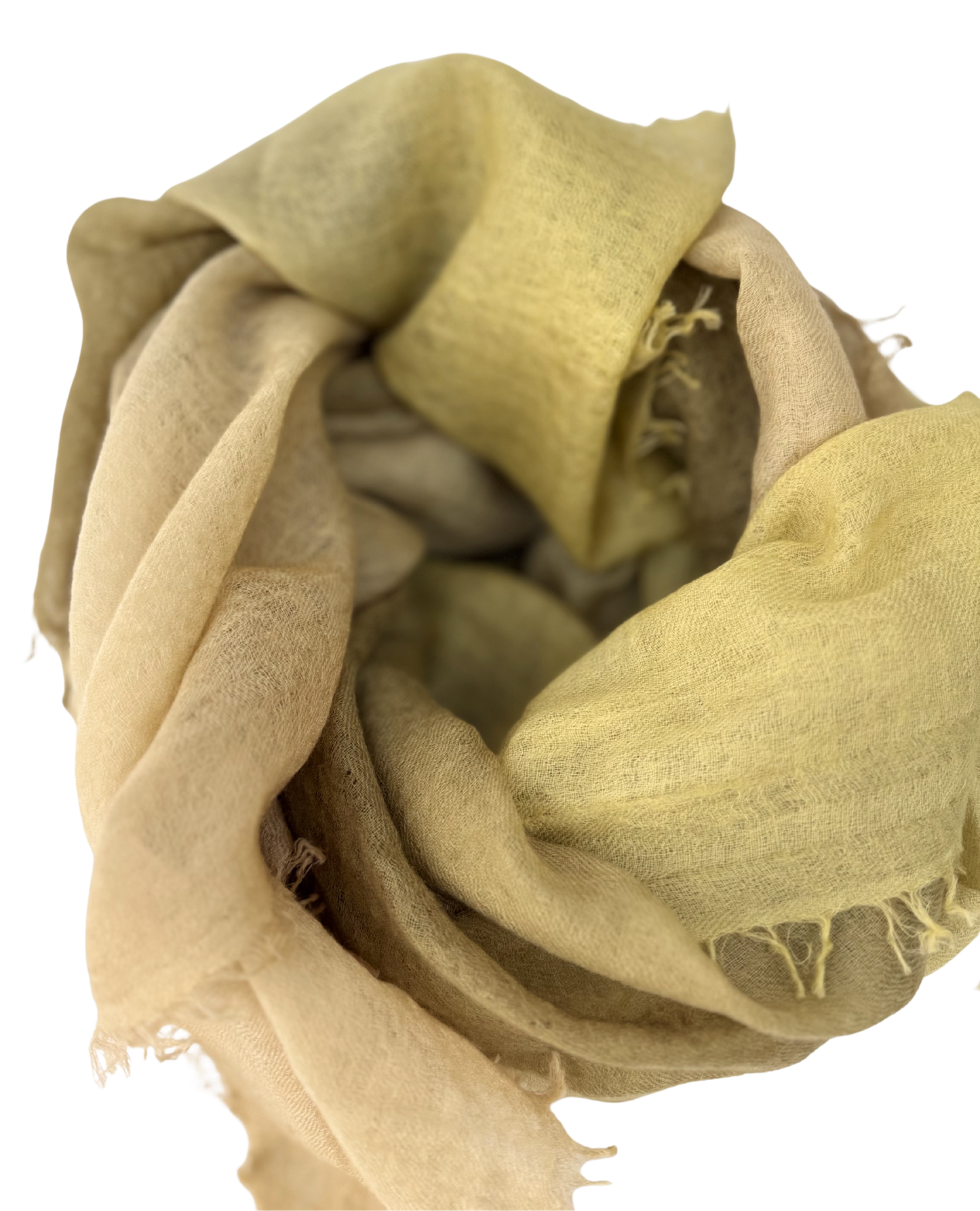 Shamina 100% finest Baby Cashmere Green / Camel / Kaki