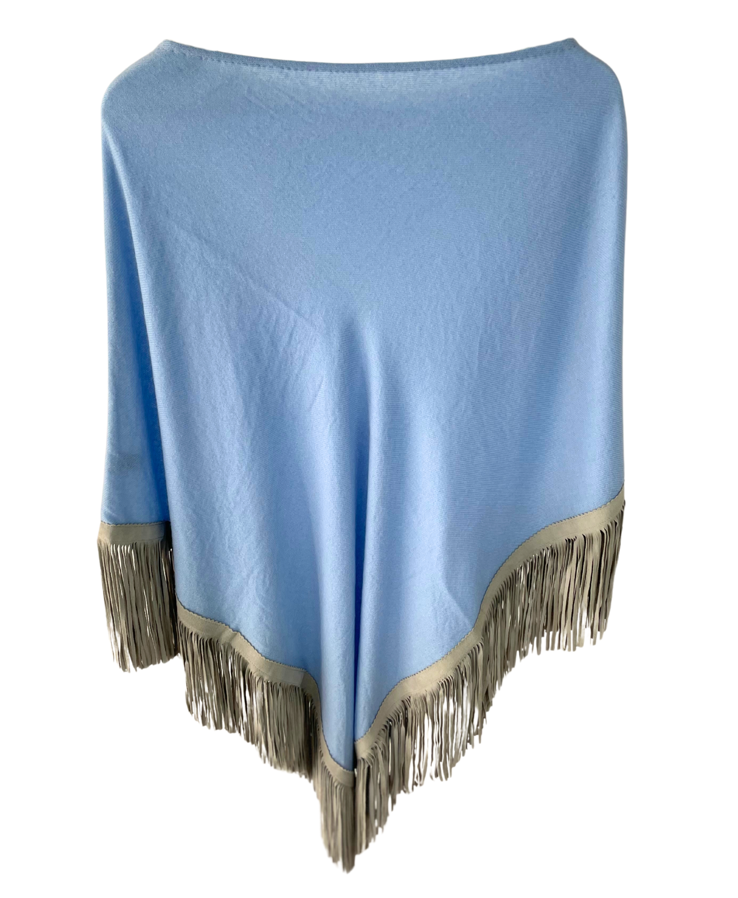 Classic Poncho Baby Blue