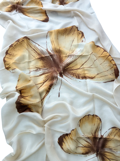 Waterpashmina Scarf Butterfly Orange