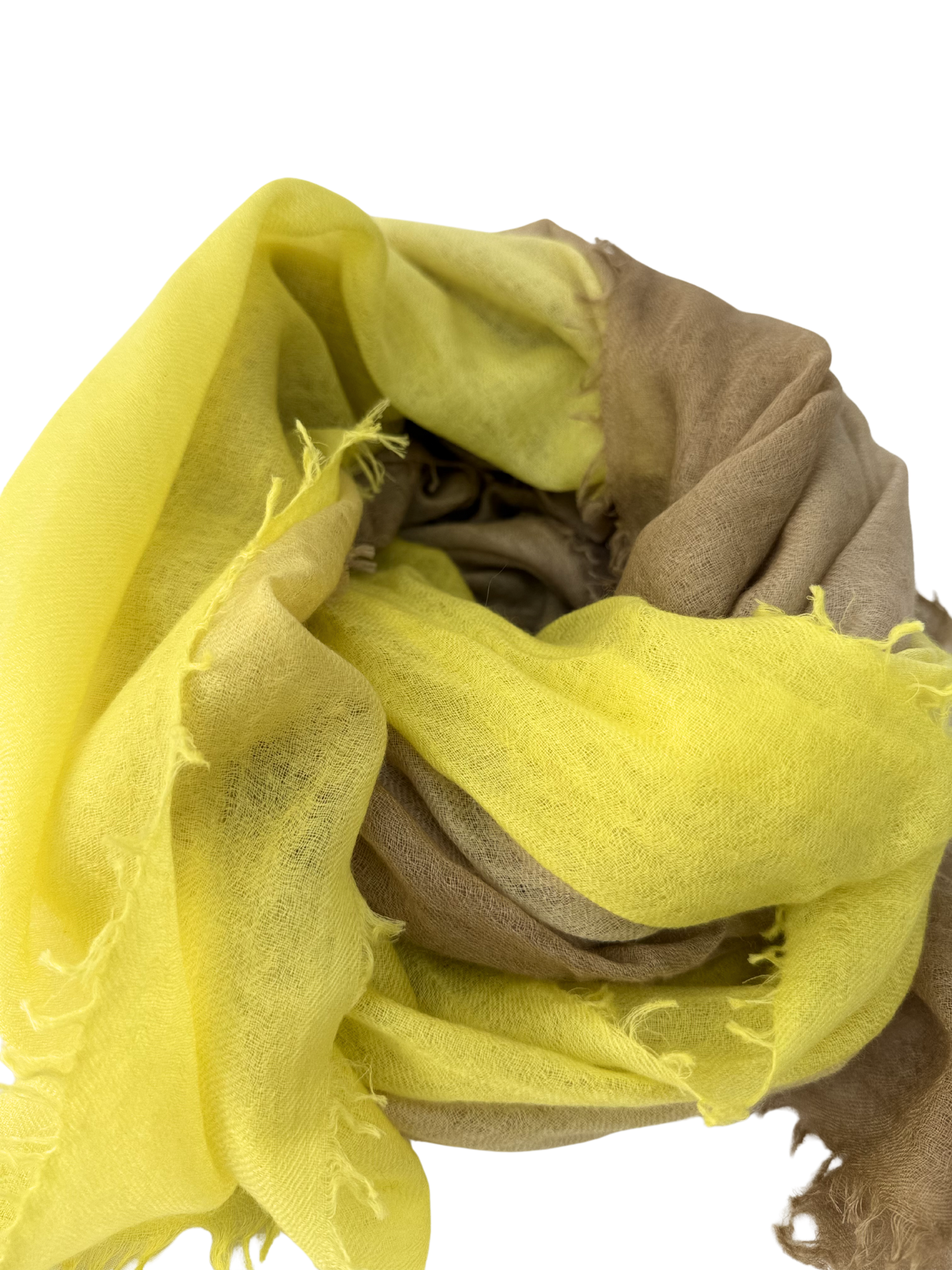 Shamina 100% finest Baby Cashmere  Yellow / Camel / Mocca