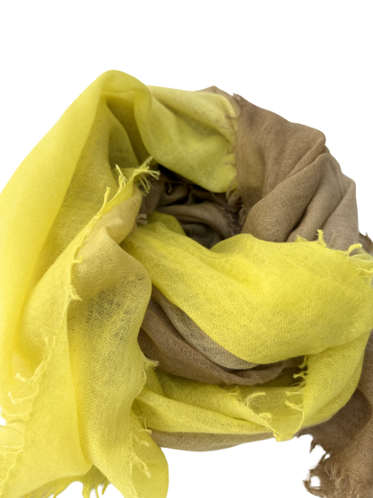 Shamina 100% finest Baby Cashmere  Yellow / Camel / Mocca