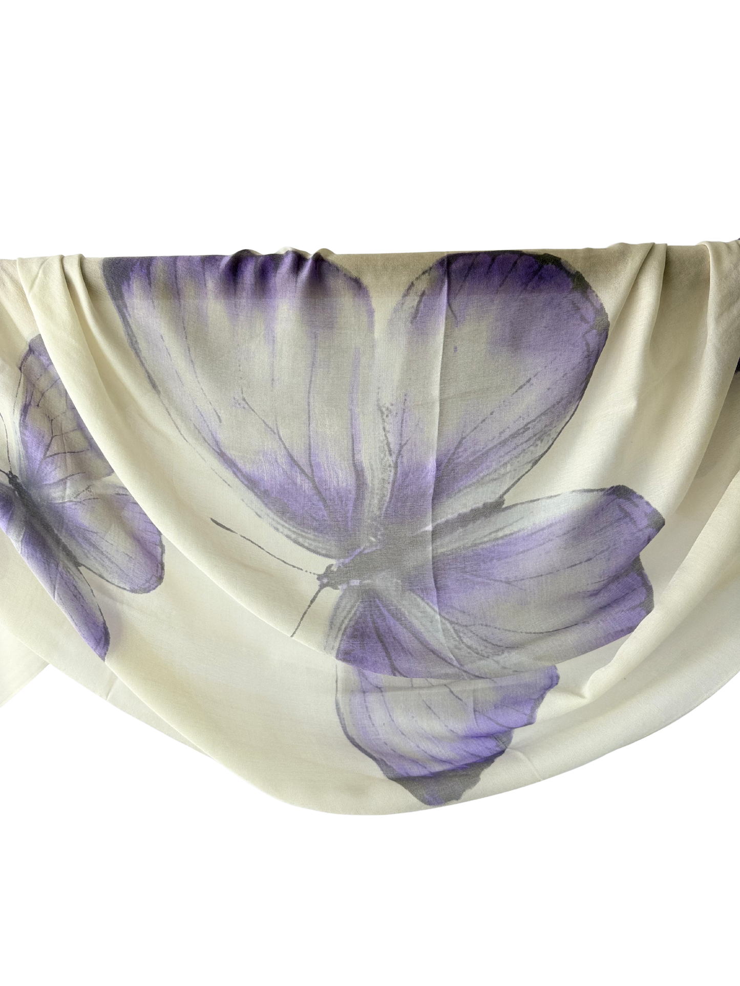 Waterpashmina Scarf Butterfly Purple