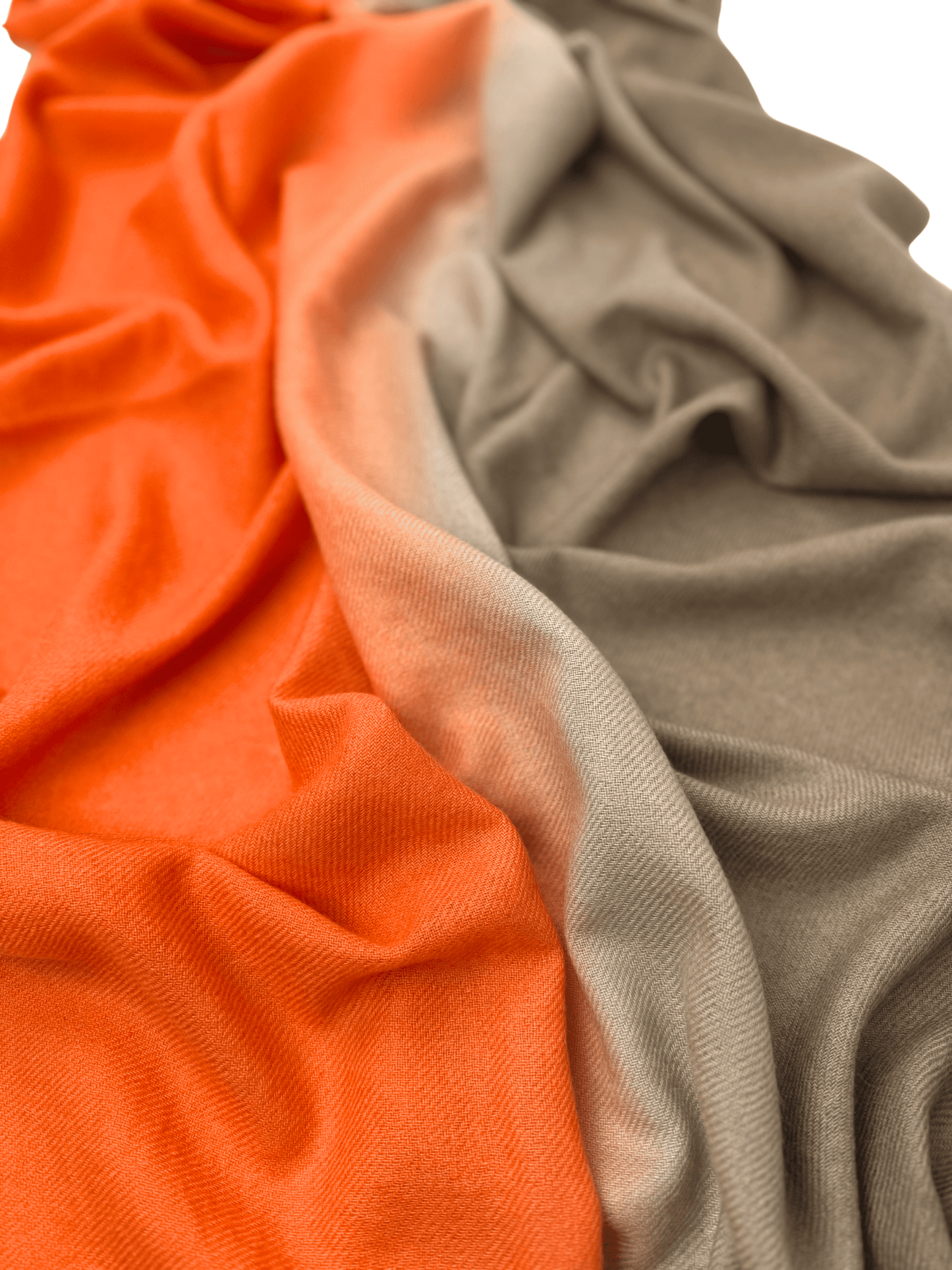 Stole Scarf Taupe meets Electric Orange My Store
