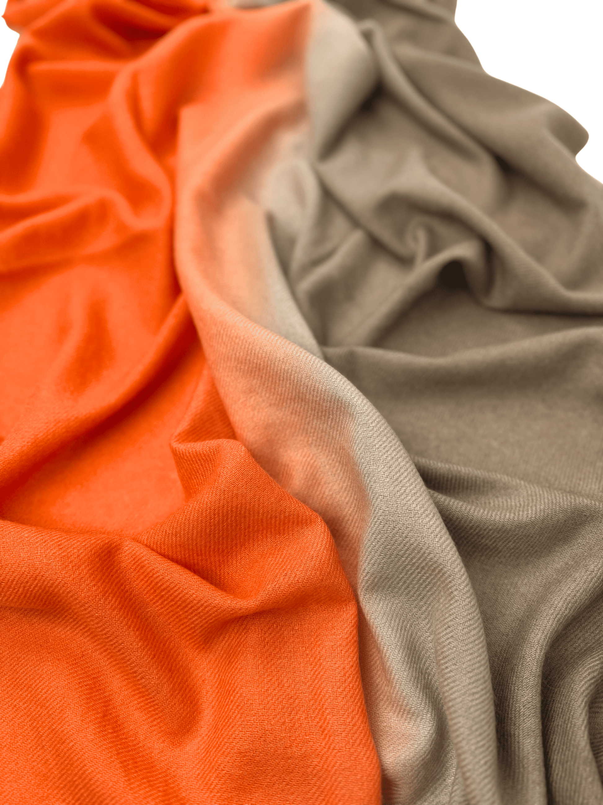Stole Scarf Taupe meets Electric Orange My Store