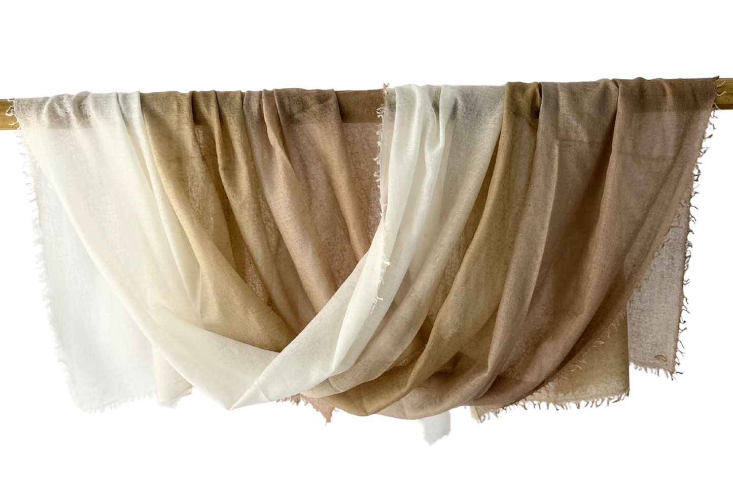 Shamina 100% finest Baby Cashmere White / Beige / Camel