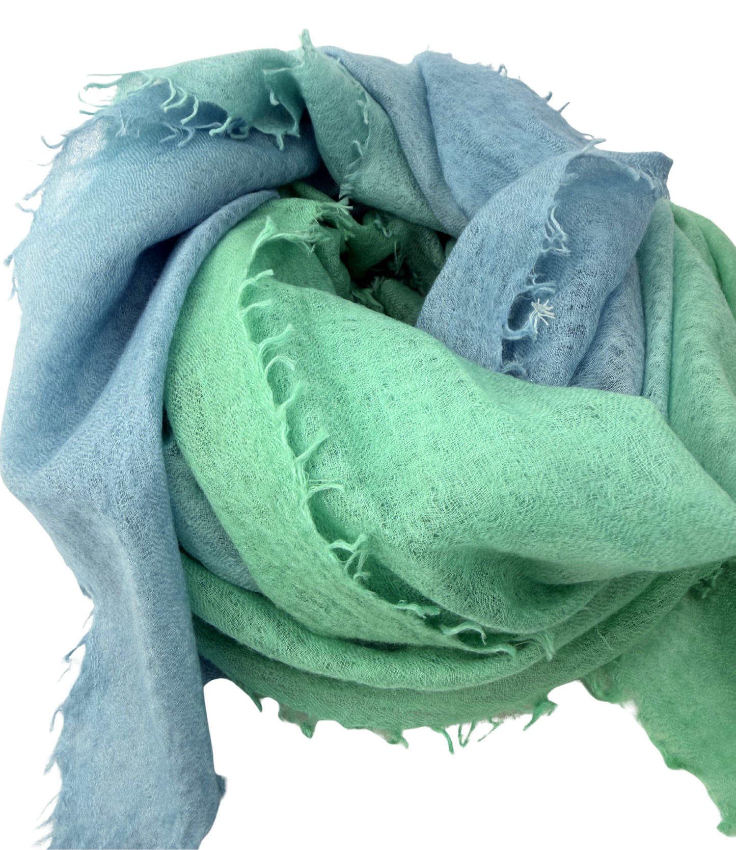 Shamina 100% finest Baby Cashmere Aqua / Green / Blue