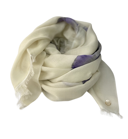 Waterpashmina Scarf Butterfly Purple