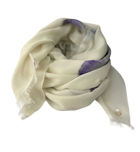 Waterpashmina Scarf Butterfly Purple