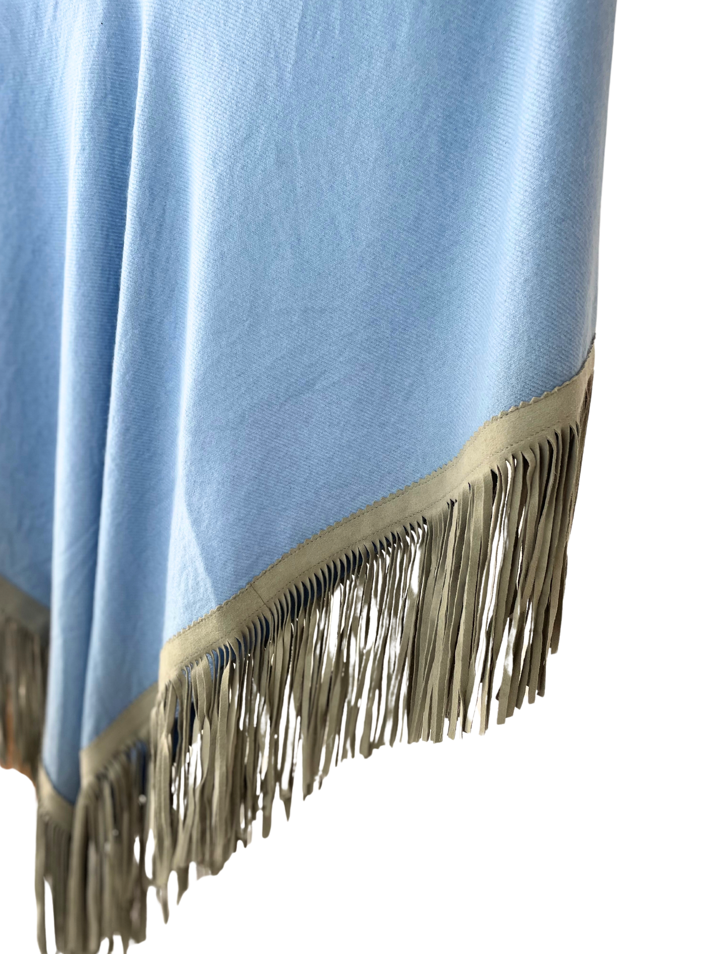 Classic Poncho Baby Blue