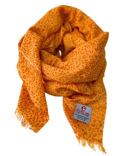 Waterpashmina Scarf Leo Orange meets Burned Orange