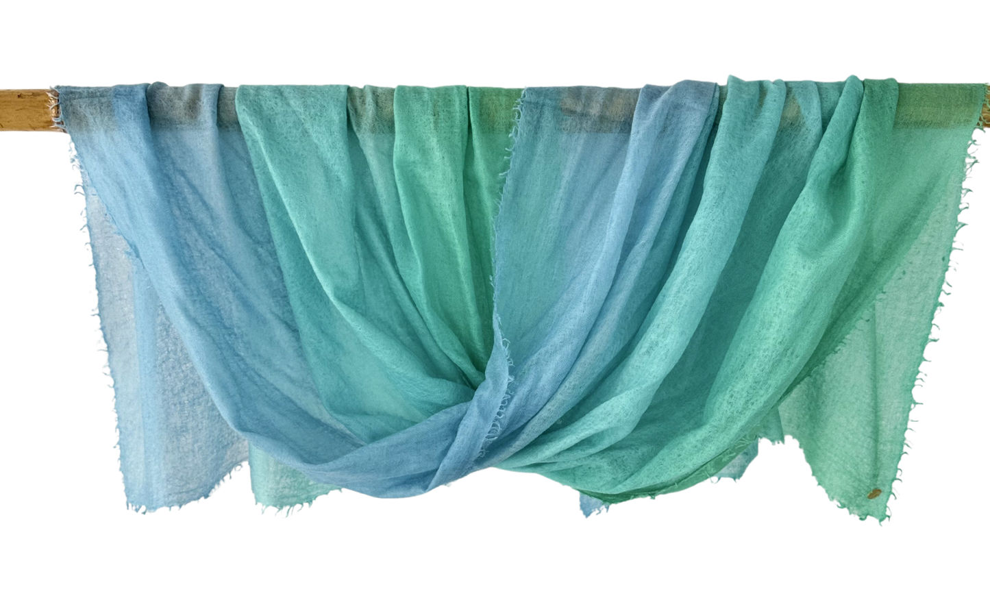 Shamina 100% finest Baby Cashmere Aqua / Green / Blue