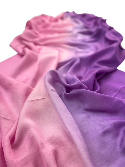 Waterpashmina Scarf Purple meets Rose