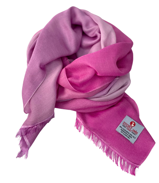 Waterpashmina Scarf Pink meets Purple