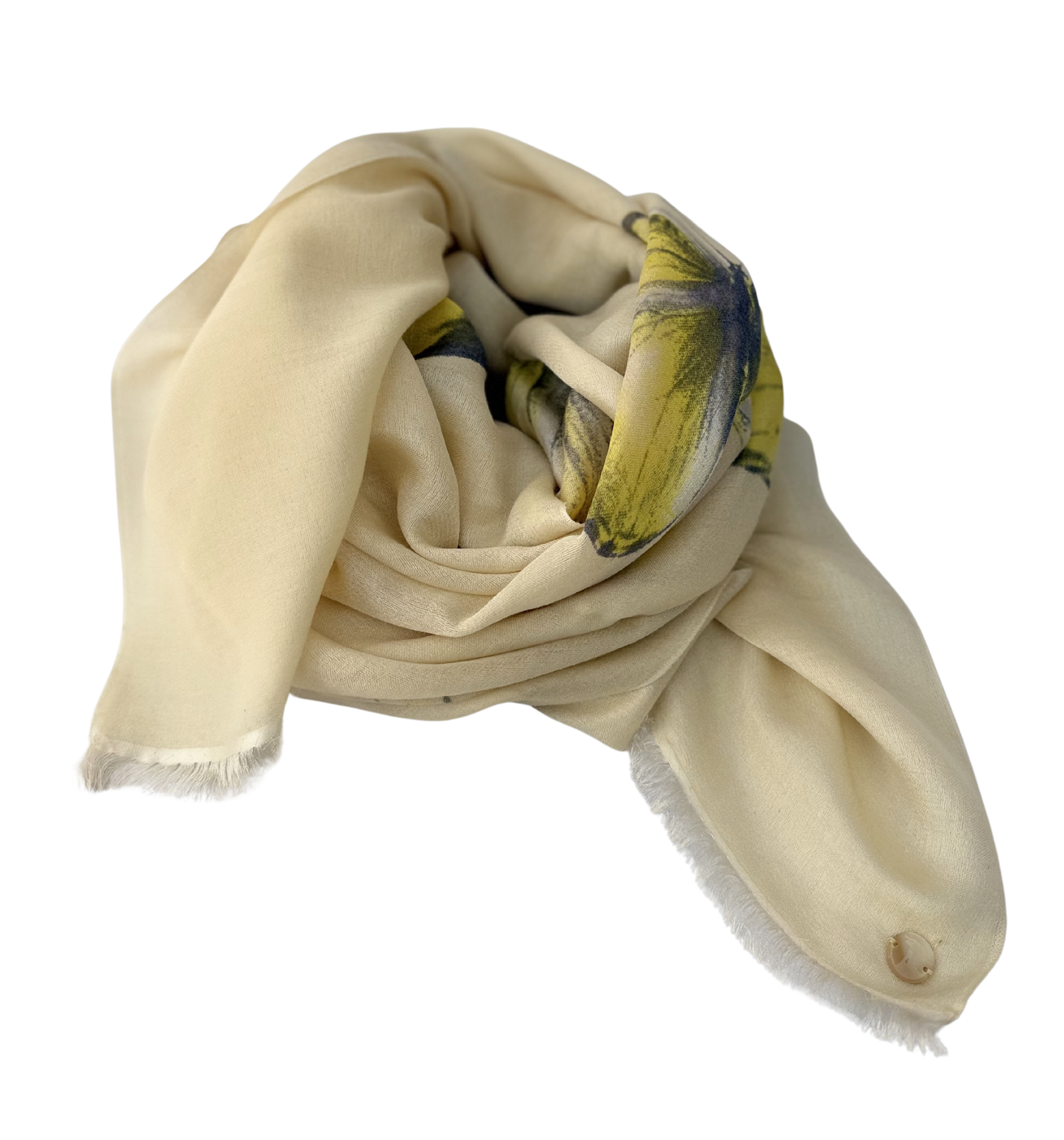 Waterpashmina Scarf Butterfly Yellow