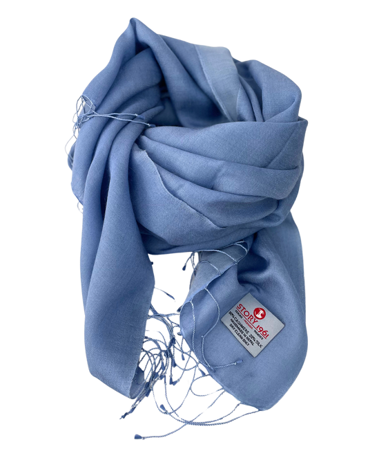 Waterpashmina Scarf Dusk Blue