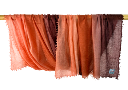 Shamina  Red/ Burned Orange/Apricot