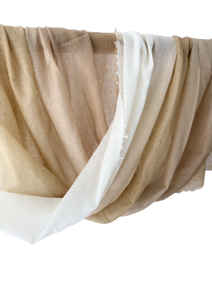 Shamina 100% finest Baby Cashmere White / Beige / Camel