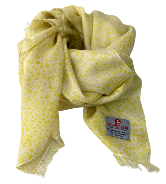 Waterpashmina Scarf Leo Lemmon meets Cream