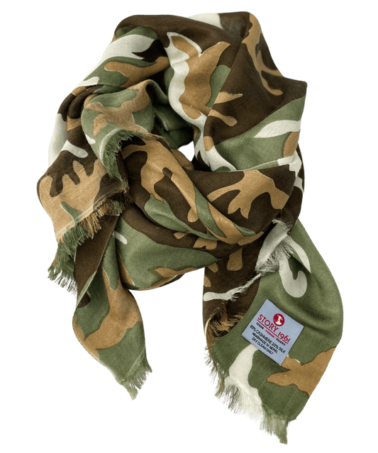 Waterpashmina Scarf Camouflage Military